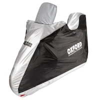 OXFORD AQUATEX SCOOTER HIGHSCREEN TOPBOX ЧОХОЛ ВОДОНЕПРОНИКНИЙ NA СКУТЕР Z ВИСОКЕ СТІКЛО I KUFREM КОЛІР СІРИЙ/ЧОРНИЙ РОЗМІР УНІВЕРСАЛЬНИЙ