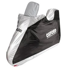 OXFORD AQUATEX SCOOTER HIGHSCREEN TOPBOX ЧОХОЛ ВОДОНЕПРОНИКНИЙ NA СКУТЕР Z ВИСОКЕ СТІКЛО I KUFREM КОЛІР СІРИЙ/ЧОРНИЙ РОЗМІР УНІВЕРСАЛЬНИЙ