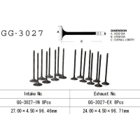 VESRAH КЛАПАН ВИПУСКНИЙ SUZUKI GSXR 750W '93-95' (OEM: 12912-17E00,12912-17E00) (1 ШТ.) (MADE IN JAPAN)