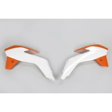 UFO КРИШКИ РАДІАТОРА KTM SX 85 '13-17, КОЛІР OEM (BIALY/POMARANCZOWY)