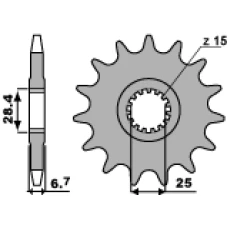 ПЕРЕДНЯ ЗІРКА PBR CHT 2168 14 18NC (LANC. 520)