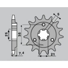 ПЕРЕДНЯ ЗІРКА JR CHT 437 15 SUZUKI DR 600/650 (JTF437.15)