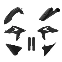 POLISPORT КОМПЛЕКТ ПЛАСТІКОВ (ПОВНИЙ KIT) BETA 2T/4T '18-'19 W КОМПЛЕКТІ КРИШКИ АМОРТИЗАТОРІВ (8398700003) КОЛІР ЧОРНИЙ