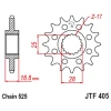 ПЕРЕДНЯ ЗІРКА JR CHT 2078M 20 Z ГУМА BMW F 800R '09-'20 (2078M20JT) (LANC. 525) - зображення 1