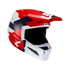 LEATT (НОВИНКА 2023) ШОЛОМ MOTO 2.5 V23 HELMET ROYAL КОЛІР GRANATOWY/CZERWONY/BIALY РОЗМІР XL (61-62 CM)
