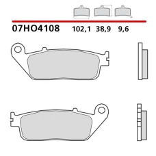 BREMBO 2026/06 КОЛОДКИ ДИСКОВІ ТОРМОЗНІ KH196 ROAD / ВИКЛЮЧЕНИЙ ROAD / SCOOTER КАРБОН CERAMIC (POLMETALICZNE MIESZANKA OEM)
