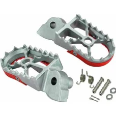BUZZETTI ПІДНІЖКИ PEGI HONDA CR 125/250R '02-'08; CRF 250R/X '04-'22; CRF 300L '21-'23; CRF 450R/X '02-'22; CRF 1000L '18-'22 ( СТАЛЬ НЕРЖАВІЙКА W KOMPLECIE Z КОМПЛЕКТОМ MONTAZOWYM 2 ПРУЖИНИ, 2 ШАРОВІ, 2 ПРОКЛАДКИ, 2 ZAWLECZKI)