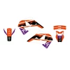 BLACKBIRD КОМПЛЕКТ НАЛІПОК (OKLEIN) KTM 4T '96-'99 (4 STROKE ALL MODELS) DREAM 5 КОЛІР КОЛІР ПОМАРАНЧ ЧОРНИЙ - зображення 2