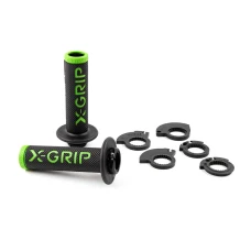 X-GRIP ПЕРЕМИКАЧІ BRAAAAP GRIPS LOCK-ON-GRIP GREEN OPEN END (Z ОТВОРОМ) КОЛІР ЗЕЛЕНИЙ - GRIPY З ПЕРЕХОДНИКАМИ ROLGAZU