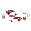 BLACKBIRD КОМПЛЕКТ НАЛІПОК (OKLEIN) HONDA CRF 250 '22-'23, CRF 450 '21-'23 RETRO 2, КОЛІР CZERWONY\/BIALY\/CZARNY - зображення 1