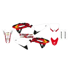 BLACKBIRD КОМПЛЕКТ НАЛІПОК (OKLEIN) HONDA CRF 250 '22-'23, CRF 450 '21-'23 RETRO 2, КОЛІР CZERWONY/BIALY/CZARNY