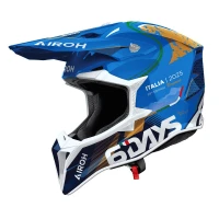 AIROH ШОЛОМ CROSS / ENDURO / ATV / QUAD WRAAAP 6DAYS ITALY 2025 КОЛІР СИНІЙ/ЧОРНИЙ/ БІЛИЙ РОЗМІР S