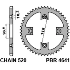 ЗАДНЯ ЗІРКА PBR 4641 42 C45