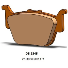 DELTA BRAKING КОЛОДКИ ДИСКОВІ ТОРМОЗНІ KH714 ЗАД KH714 HONDA SXS 500 PIONEER '15-'22, SXS 520 PIONEER '21-'22, SXS 700 PIONEER '16-'22