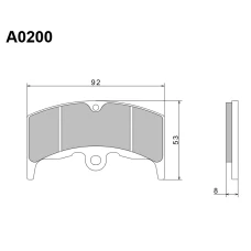 NISSIN 2024/10 КОЛОДКИ ДИСКОВІ ТОРМОЗНІ KH80 ПРЕМІУМ-КЛАС SEMI-METALLIC (SPIEK METALICZNY) (ECE R90) (MADE IN JAPAN)