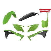 POLISPORT KIT KAWASAKI KX450F(16-18) GREEN/BLACK (1)