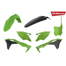 POLISPORT KIT KAWASAKI KX450F(16-18) GREEN/BLACK (1)