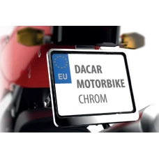 BIKETEC РАМКА DO ТАБЛИЦІ (NA TABLICE)  REJESTRACYJNEJ MOTOCYKL/MOTORBIKE КОЛІР ХРОМ