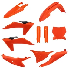 POLISPORT КОМПЛЕКТ ПЛАСТІКОВ (ПОВНИЙ KIT) KTM SX/SX-F/XC/XC-F '23-'25 W КОМПЛЕКТІ TABLICA ПЕРІД (8352500005) I КРИШКИ АМОТРТИЗАТОРІВ (8672000002) КОЛІР КОЛІР ПОМАРАНЧ
