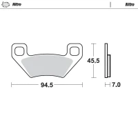 MOTO-MASTER BRAKEPADS ARCTIC CAT, POLARIS, KYMCO