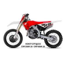 UFO 2025/04 КОМПЛЕКТ ПЛАСТІКОВ (ПОВНИЙ KIT) Z OSLONAMI ТЕЛЕСКОПІЧНИЙ (АМОРТИЗАТОРІВ) HONDA CRF 250 R / 450 R '25-, КОЛІР БІЛИЙ / ЧЕРВОНИЙ / ЧОРНИЙ