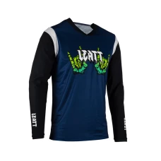 LEATT (НОВИНКА 2023) СОРОЧКА ROWEROWA MTB GRAVITY 3.0 JERSEY ZOMBIE КОЛІР GRANATOWY РОЗМІР S