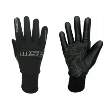 POLEDNIK РУКАВИЦІ / РУКАВИЦІ СПОРТИВНОГО ТИПУ SKORZANO-TEKSTYLNE МОДЕЛЬ RSW WINDPROOF (WIATROODPORNE) КОЛІР ЧОРНИЙ РОЗМІР L