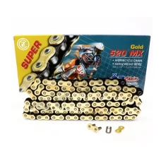 CZ 2024/04 ЛАНЦЮГ ПРИВІДНИЙ 520 MX (102 ЛАНКИ) ЗОЛОТИЙ (MOTOCROSS) DO 450 CCM (35,8 KN) + ЗАСТІБКА