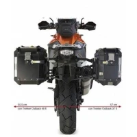 KAPPA СТЕЛАЖ KUFROW БОКОВИХ MONOKEY CAM SIDE KTM 1190 ADVENTURE / R (13-16), 1050 ADVENTURE / 1290 СУПЕР ADVENTURE (15-16), 1090 ADVENTURE / 1290 СУПЕР ADVENTURE R / S (17-19), T (17) - ПІД KUFRY KFR K'FORCE АЛЮМІНІЙ