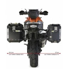 KAPPA СТЕЛАЖ KUFROW БОКОВИХ MONOKEY CAM SIDE KTM 1190 ADVENTURE / R (13-16), 1050 ADVENTURE / 1290 СУПЕР ADVENTURE (15-16), 1090 ADVENTURE / 1290 СУПЕР ADVENTURE R / S (17-19), T (17) - ПІД KUFRY KFR K'FORCE АЛЮМІНІЙ