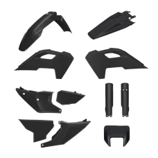 POLISPORT КОМПЛЕКТ ПЛАСТІКОВ (ПОВНИЙ KIT) HUSQVARNA TE/FE TPI '24-'25 W КОМПЛЕКТІ ЗАХИСТ ФАРИ ПЕРІД I КРИШКИ АМОРТИЗАТОРІВ КОЛІР ЧОРНИЙ