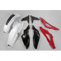 UFO КОМПЛЕКТ ПЛАСТІКОВ HUSQVARNA TC 4T '08-'10 КОЛІР OEM (BIALY/CZERWONY/CZARNY) (HU607E999)