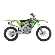 BLACKBIRD КОМПЛЕКТ НАЛІПОК (OKLEIN) + ПОКРИВКА/ПОКРИВКА NA СИДІННЯ KAWASAKI KXF 250 '17-'20, DREAM 4 КОЛІР ZIELONY/CZARNY