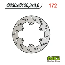NG ДИСК ТОРМОЗНИЙ ПЕРІД KAWASAKI KMX 125 (86-03) (230X120X4) 6 ОТВОРІВ SR.10,5