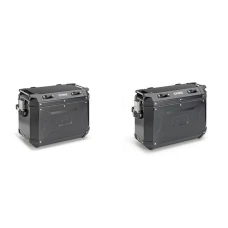 KAPPA 2025/05 KUFRY БІК 48L MONOKEY CAM SIDE KVG48B K'VOYAGER АЛЮМІНІЄВІ КОЛІР ЧОРНИЙ ANODOWANY BLACK LINE