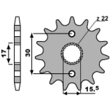 ПЕРЕДНЯ ЗІРКА PBR CHT 332 13 18NC (LANC. 420)