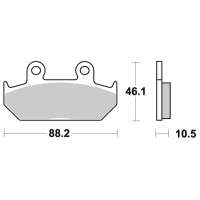 SBS BRAKEPADS SINTERED