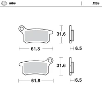 MOTO-MASTER BRAKEPADS KTM ПЕРІД: 65CC 2002>, SX85 <2011, ЗАДНЬОЇ: 65CC 2009>, SX85