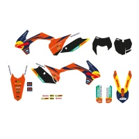 BLACKBIRD КОМПЛЕКТ НАЛІПОК (OKLEIN) KTM SX-SXF 13-15, EXC 14-16 REPLICA TROPHY 2022, КОЛІР ЧОРНИЙ/ПОМАРАНЧЕВИЙ (ЗАМІНЮЄ E2538R21)