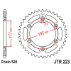 ЗАДНЯ ЗІРКА JR 223 52 HUSQVARNA WR 250 '83-84, WR\/CR 250 '80, WR 350 '81-88, WR\/CR 400 '81-89, CR 400\/430 '81-83 (22352JT) (LANC. 520) - зображення 1