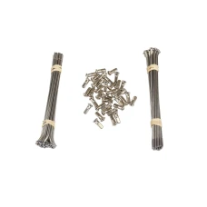 HAAN WHEELS СПИЦІ ПОСИЛЕНЕ З НІПЕЛЯМИ (КОМПЛЕКТ) 21 X 2,15 ПЕРЕДНІ KTM 890 '21-, СТУПИЦЯ OEM  КОЛІР СРІБНИЙ (ПІД ЗАМОВЛЕННЯ)