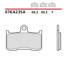 BREMBO 2026/03 КОЛОДКИ ДИСКОВІ ТОРМОЗНІ KH347 SINTER SA (SPIEK METALICZNY) ПЕРІД (ECE R90)