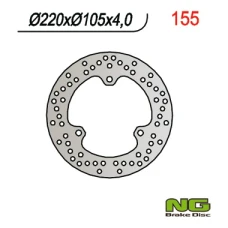 NG ДИСК ТОРМОЗНИЙ ЗАД HONDA X8R 98-04 (220X105X4)
