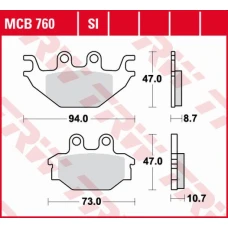 TRW LUCAS КОЛОДКИ ДИСКОВІ ТОРМОЗНІ KH377 ORGANIC YAMAHA MT 125 14-, YZF 125 08-18, ЗАД