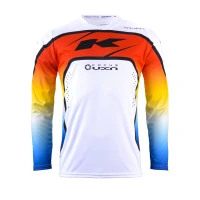 KENNY RACING СОРОЧКА CROSS/ENDURO МОДЕЛЬ TRACK FOCUS GRADIENT КОЛІР BIALY/NIEBIESKI/CZERWONY РОЗМІР L