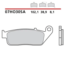 BREMBO 2026/03 КОЛОДКИ ДИСКОВІ ТОРМОЗНІ KH226 / KH142 SINTER SA (SPIEK METALICZNY) ПЕРІД (ECE R90)
