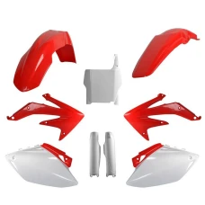 POLISPORT КОМПЛЕКТ ПЛАСТІКОВ (ПОВНИЙ KIT) HONDA CRF 450R '07 W КОМПЛЕКТІ TABLICA ПЕРІД (8661900001) I КРИШКИ AMORTYZAROROW (8351700001) КОЛІР CZERWONO БІЛИЙ OEM
