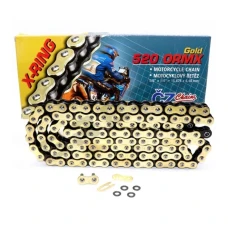 CZ ЛАНЦЮГ ПРИВІДНИЙ 520 ORMX (116 ЛАНКИ) ACTIVE RING (X-RING) ЗОЛОТИЙ DO 600 CCM (ENDURO) (34,5 KN) + ЗАСТІБКА