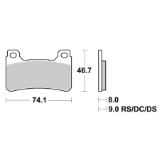 SBS BRAKEPADS DUAL SINTER