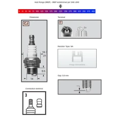 CHAMPION SPARKPLUG CJ8